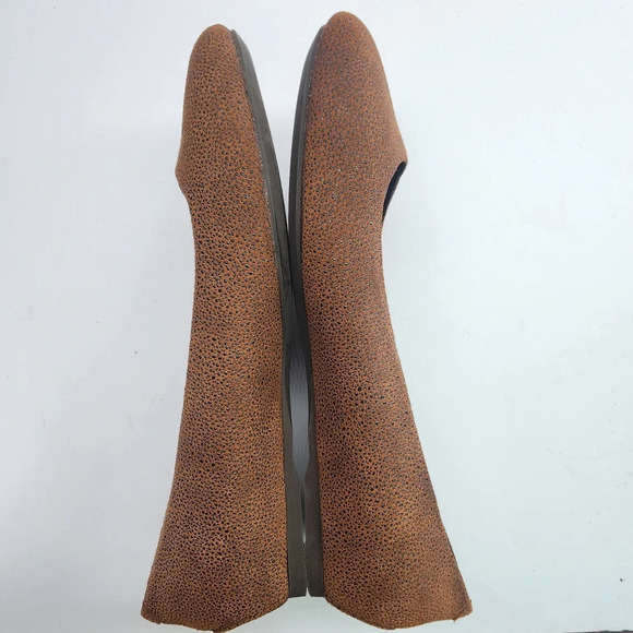 SAS Brown Lacey Slip On Loafers Womens 9W - Picture 6 of 9